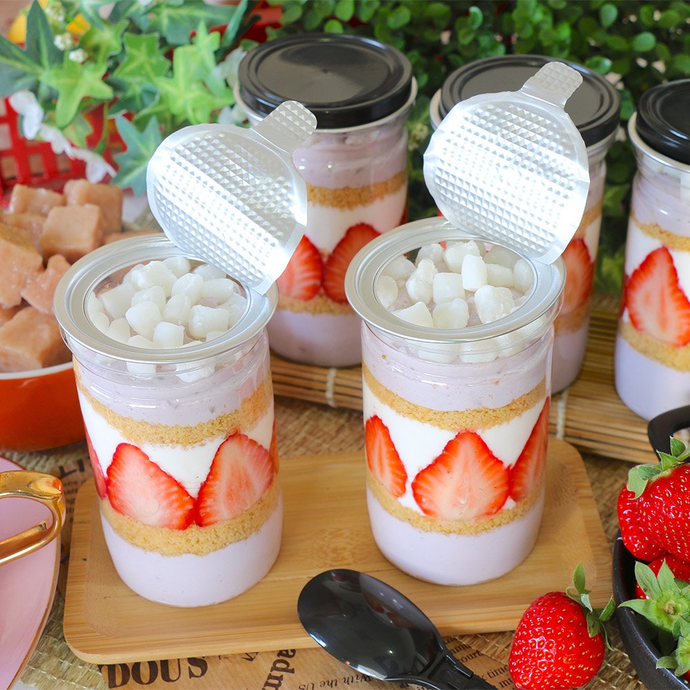 🍓免運組🍓【美食村】易開罐蛋糕任選12罐(黑鑽石巧克力櫻桃/草莓白玉牛奶/大甲芋頭麻糬草莓)
