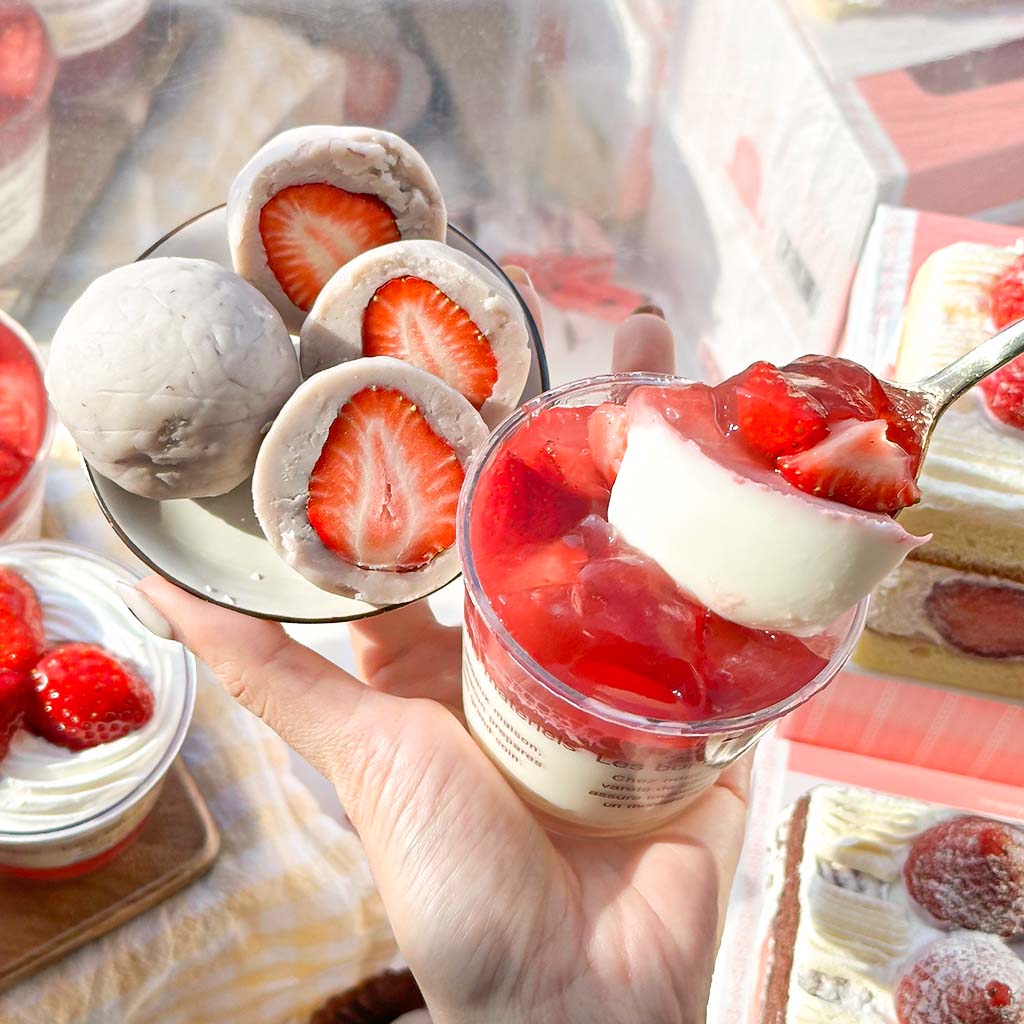 草莓季免運🍓【連珍】增量版草莓奶酪4杯+芋泥球4入+草莓芋泥球3入