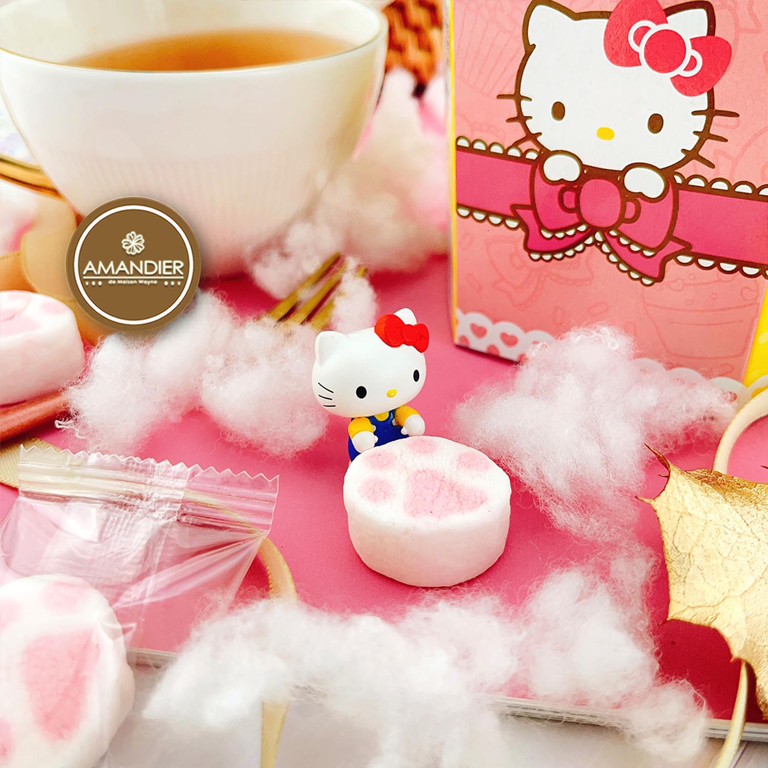 【兩入組】Hello Kitty可愛造型棉花糖 