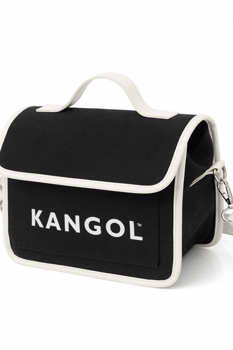 【Kangol】 掀蓋帆布相機包