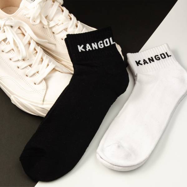 【Kangol】純色運動氣墊男短襪1入-不挑色