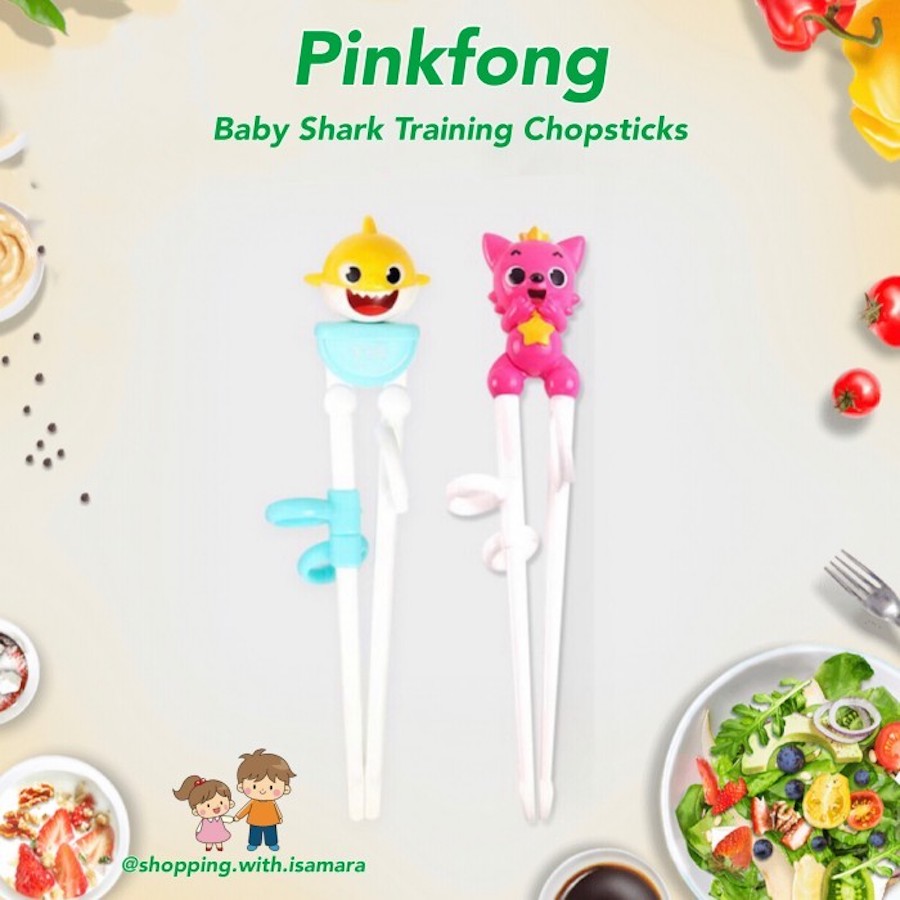 ❗🇰🇷韓國正版❗🇰🇷 pinkfong 碰碰狐 babyshark 鯊魚寶寶 學習筷組（僅黃色）