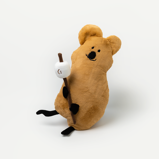 韓國🇰🇷 正版 Dinotaeng 短尾矮袋鼠 文創-短尾矮袋鼠Quokka烤棉花糖玩偶