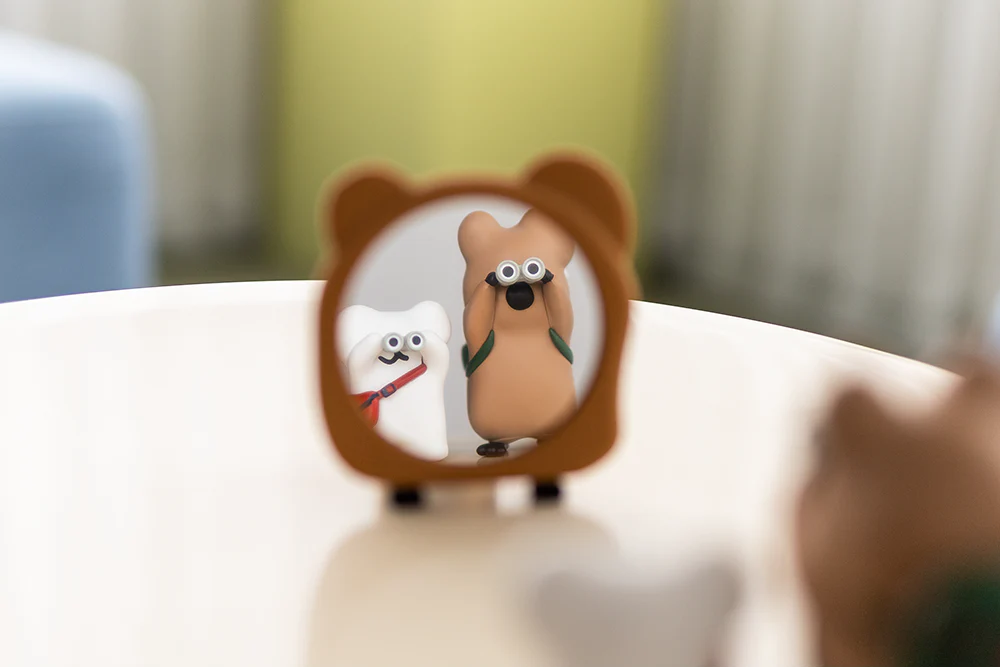 韓國🇰🇷 正版 Dinotaeng文創-短尾矮袋鼠Quokka手拿鏡 鏡子 隨身鏡 化妝鏡