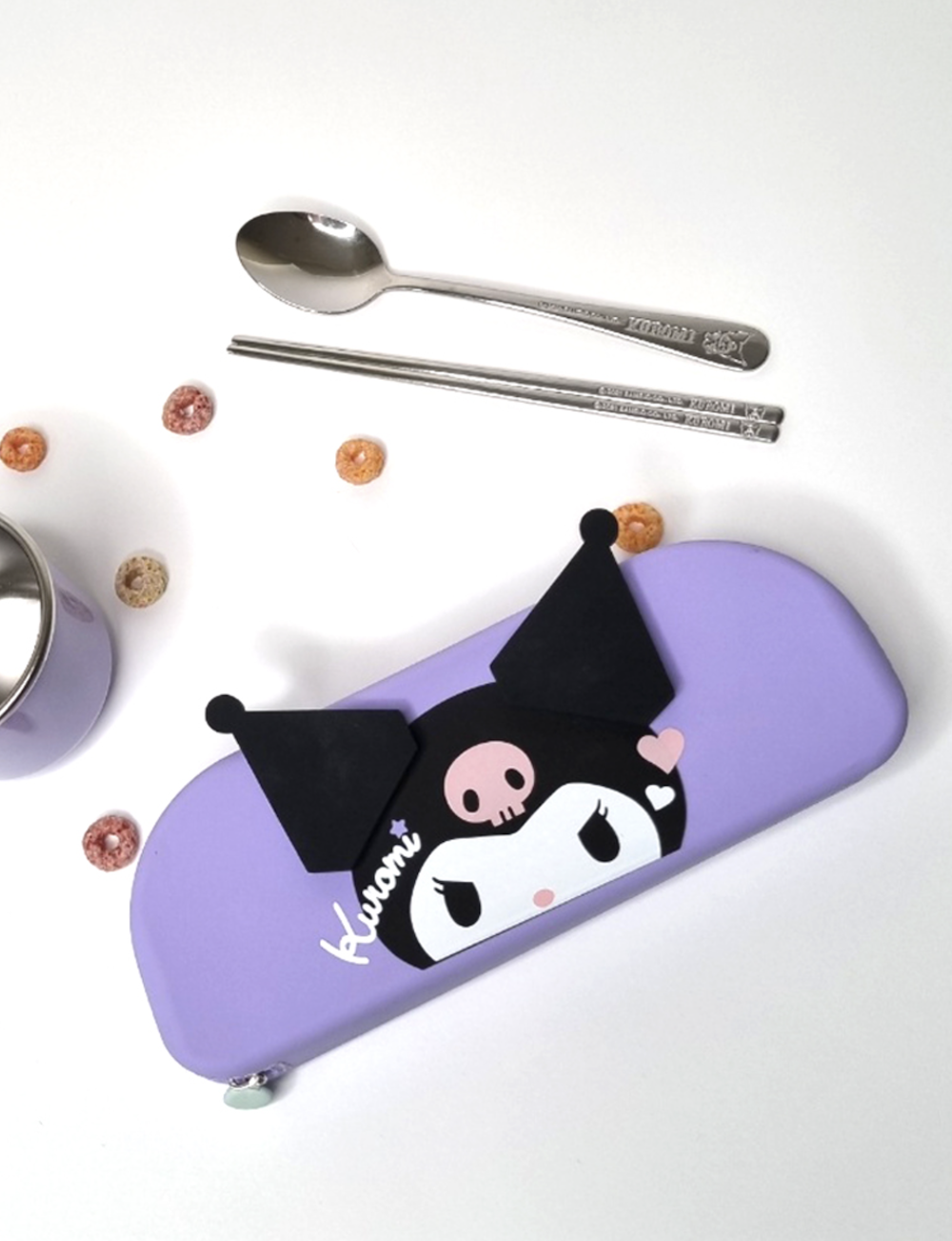 韓國🇰🇷 正版 LILFANT 三麗鷗 酷洛米 矽膠餐具袋