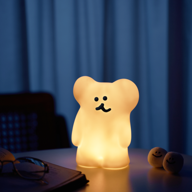 韓國🇰🇷 正版 Dinotaeng文創-BOBO熊 小夜燈/拍拍燈