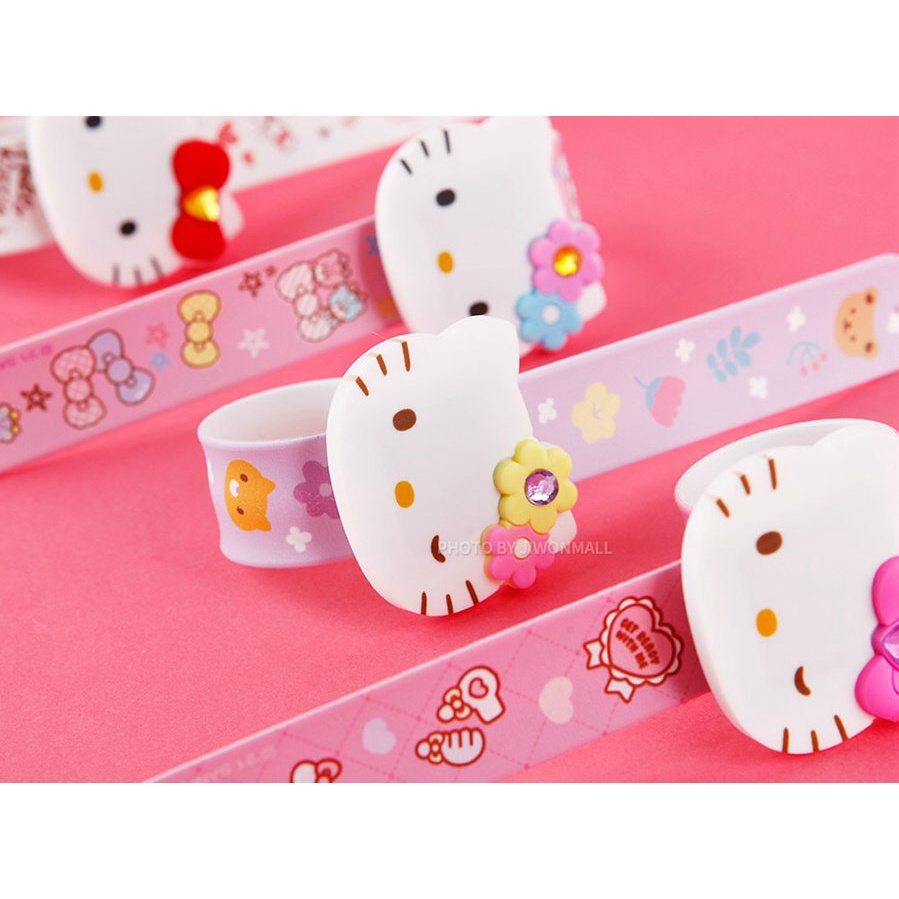韓國🇰🇷 正版 三麗鷗 Hello Kitty 凱蒂貓 啪啪兒童手錶 數字顯示電子錶 造型卡通錶 拍拍電子手錶（4款）