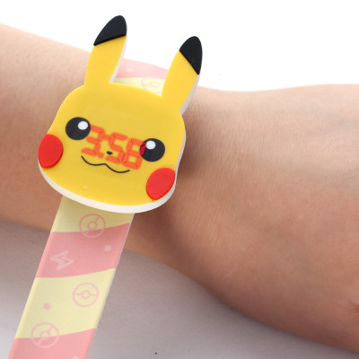 韓國🇰🇷 正版 寶可夢 啪啪兒童手錶 數字顯示電子錶 造型卡通錶 拍拍電子手錶 皮卡丘、卡比獸、小火龍