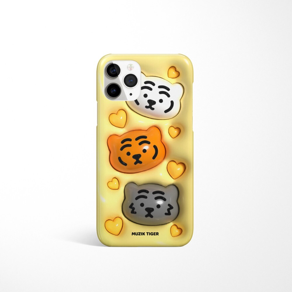 韓國🇰🇷 正版 MUZIK TIGER文創-Pudding Tiger Phone Case 手機殼（3款）