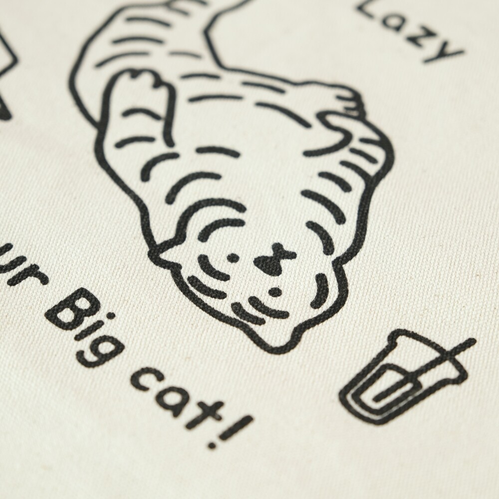 韓國🇰🇷 正版 MUZIK TIGER文創-Big eco bag 環保袋 Lazy tiger