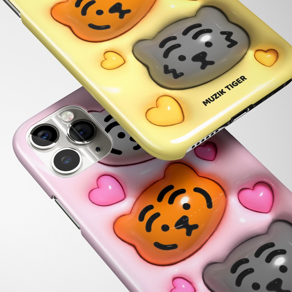 韓國🇰🇷 正版 MUZIK TIGER文創-Pudding Tiger Phone Case 手機殼（3款）