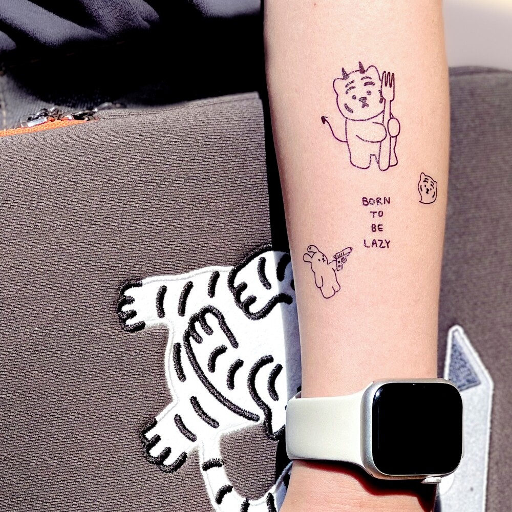 韓國🇰🇷 正版 MUZIK TIGER文創-Tattoo Stickers 紋身貼紙（4款）