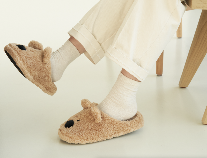 韓國🇰🇷 正版 Dinotaeng文創-短尾矮袋鼠系列 短尾矮袋鼠Quokka 毛毛室內拖鞋