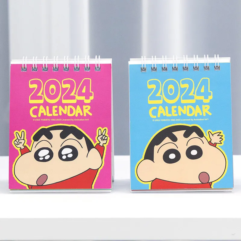 ❗️蠟筆小新❗️韓國正版 蠟筆小新 CRAYON SHIN-CHAN 2024年新款迷你台曆 可愛蠟筆小新月曆 卡通桌面擺件 日曆記事本