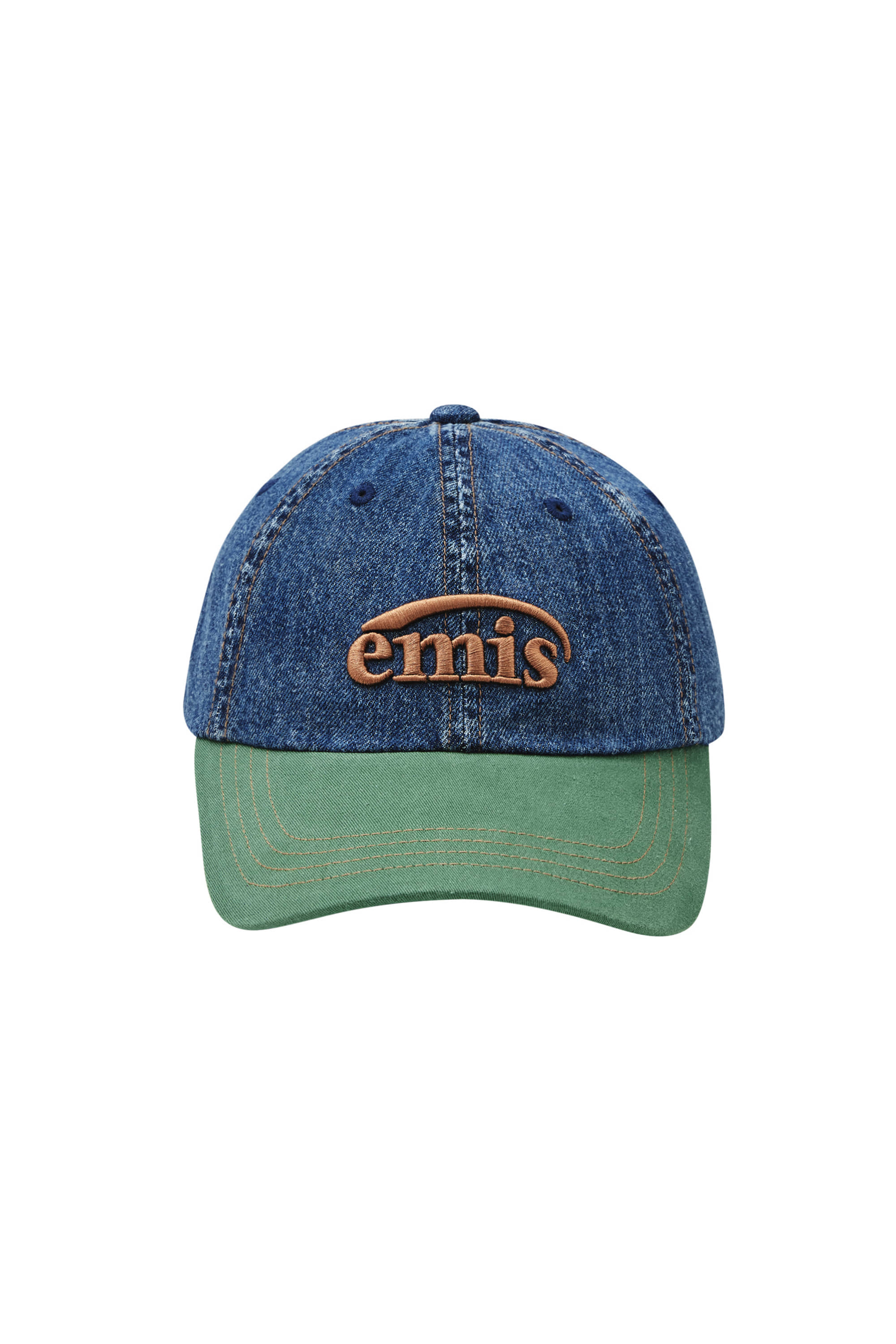 ❗🇰🇷韓國正版❗ emis 帽子 EMIS字母刺繡 休閒可調節拼接色棒球帽 （6色可選）
