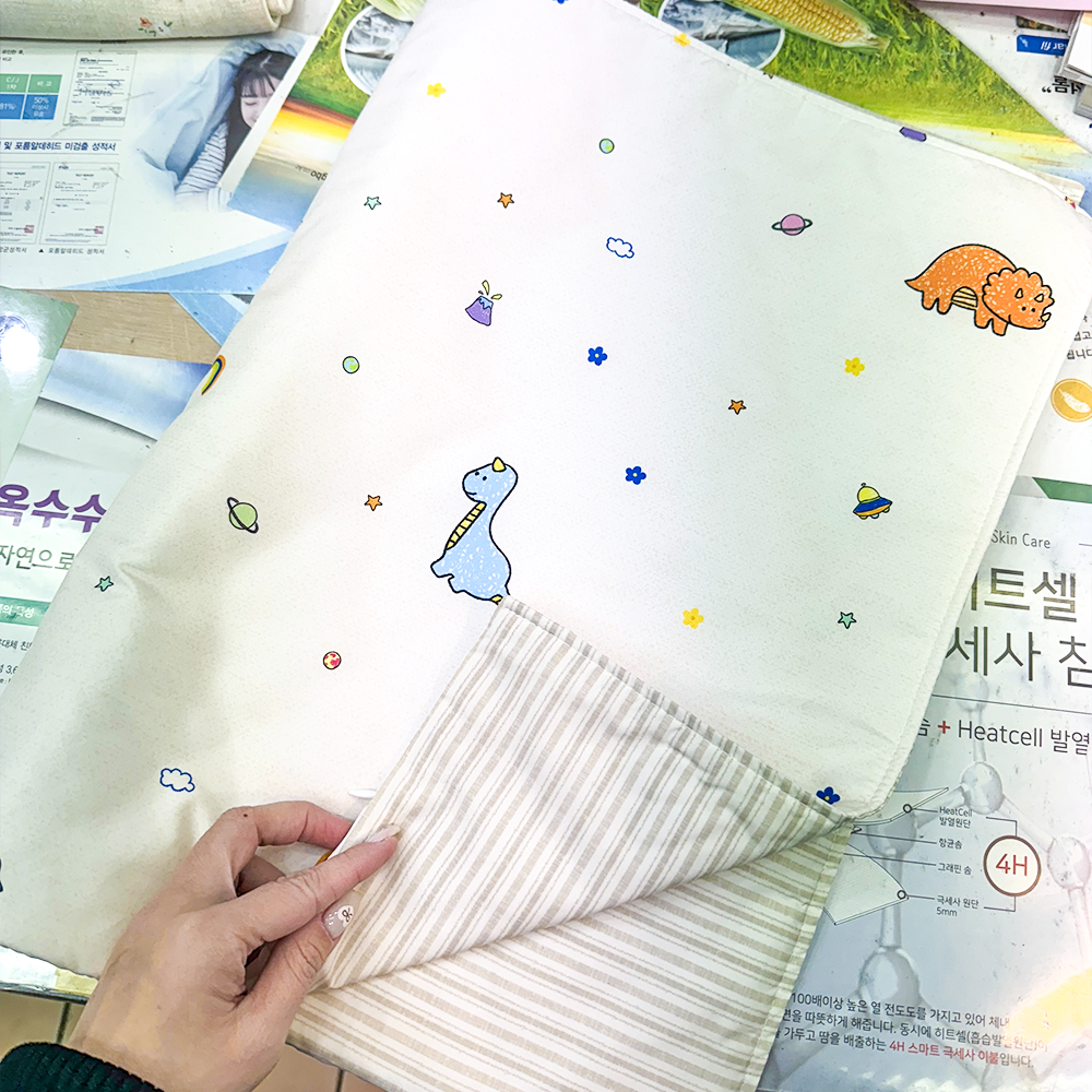 ❗🇰🇷❗韓國棉被 可愛卡通圖案 四季恐龍超細纖維被 —單人被 / 枕頭套
