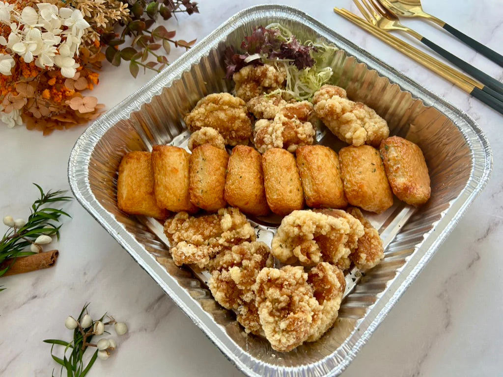 一口香濃芝士魚腐 拼 無骨炸雞 (16件)