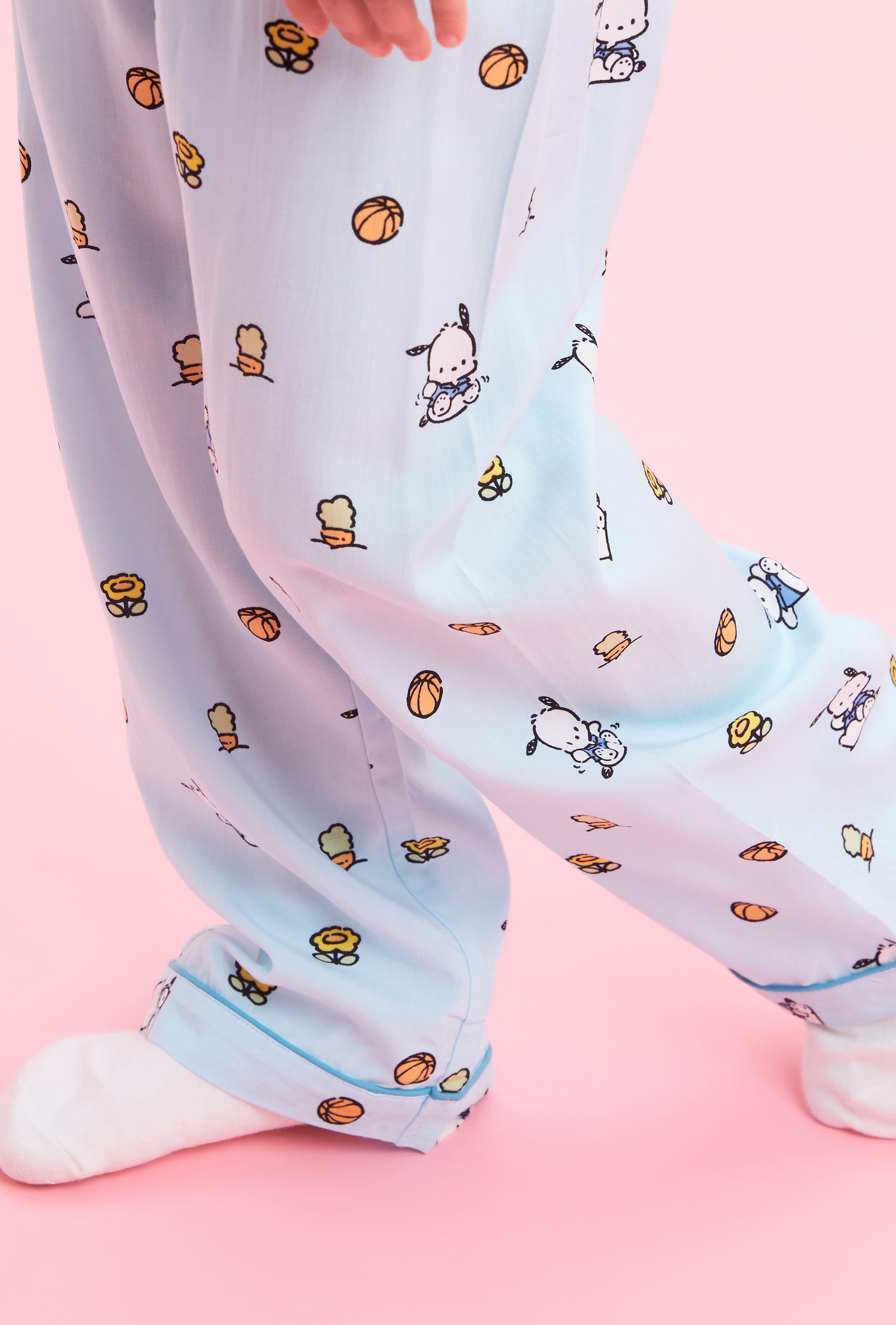 韓國🇰🇷 正版 三麗鷗 帕恰狗 薄款長袖兒童睡衣套裝 藍色