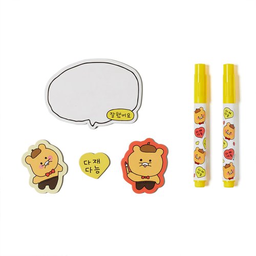 韓國🇰🇷 正版 KaKao Friends CHOONSIK 冰箱貼套裝 冰箱裝飾  磁性貼 附筆