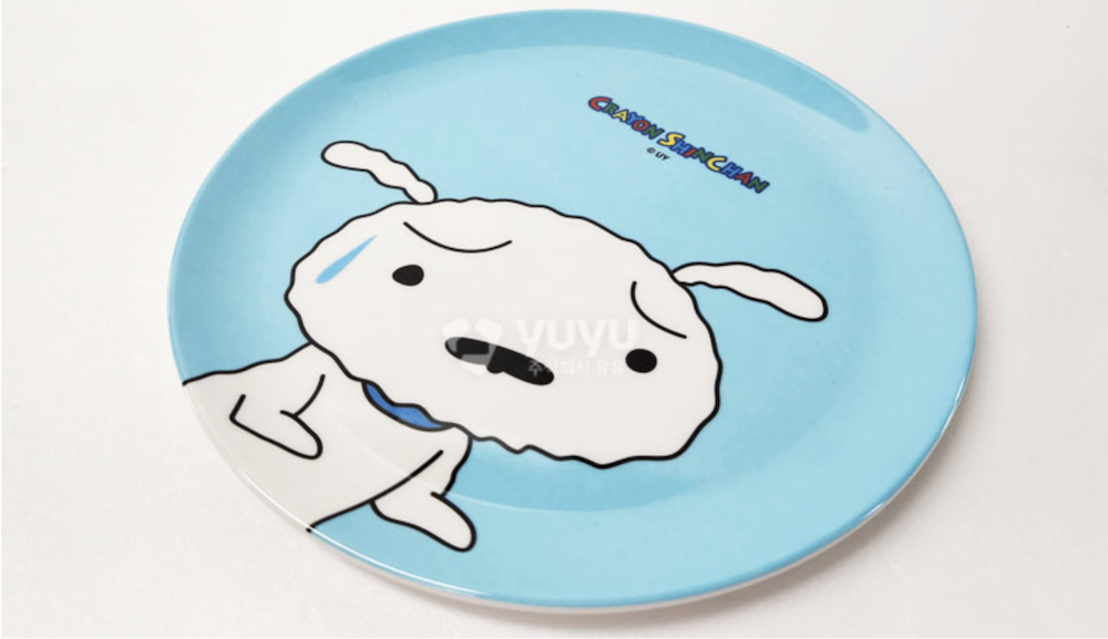 ❗️蠟筆小新❗️韓國正版 蠟筆小新 餐盤 小白圖案 造型餐盤 塑膠盤 家用餐具 淺餐盤