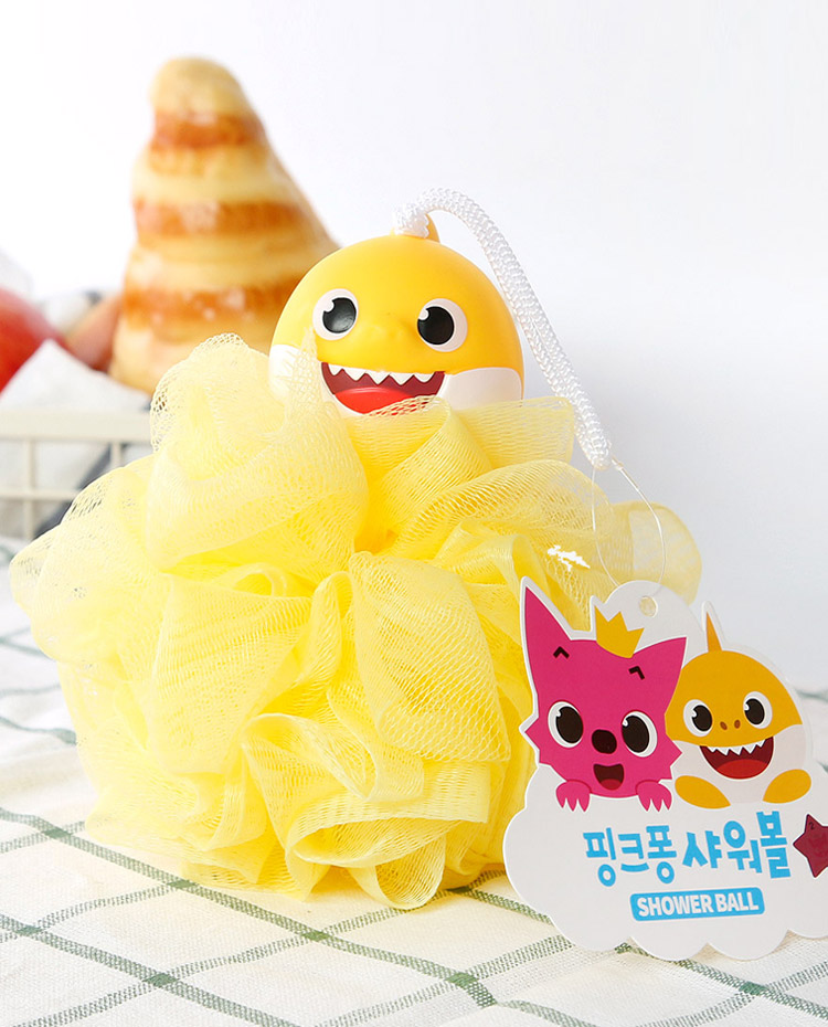 ❗🇰🇷韓國正版❗🇰🇷 pinkfong 碰碰狐 babyshark 鯊魚寶寶 沐浴球 搓澡球