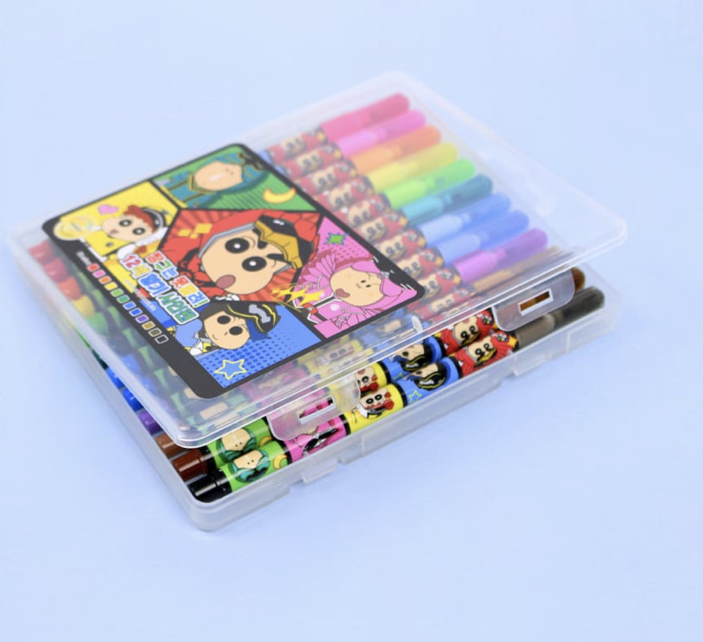  ❗️蠟筆小新❗️韓國正版 蠟筆小新 12色彩筆 兒童彩色筆