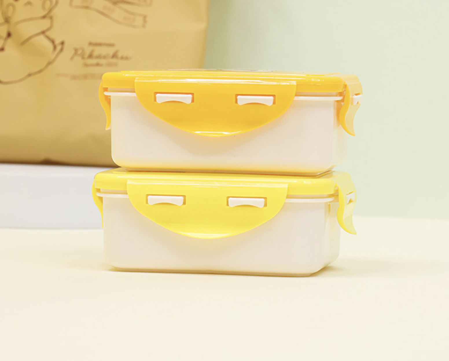 ❗️🇰🇷 ❗️韓國正版 寶可夢 皮卡丘 便當盒 餐盒雙層 收納袋