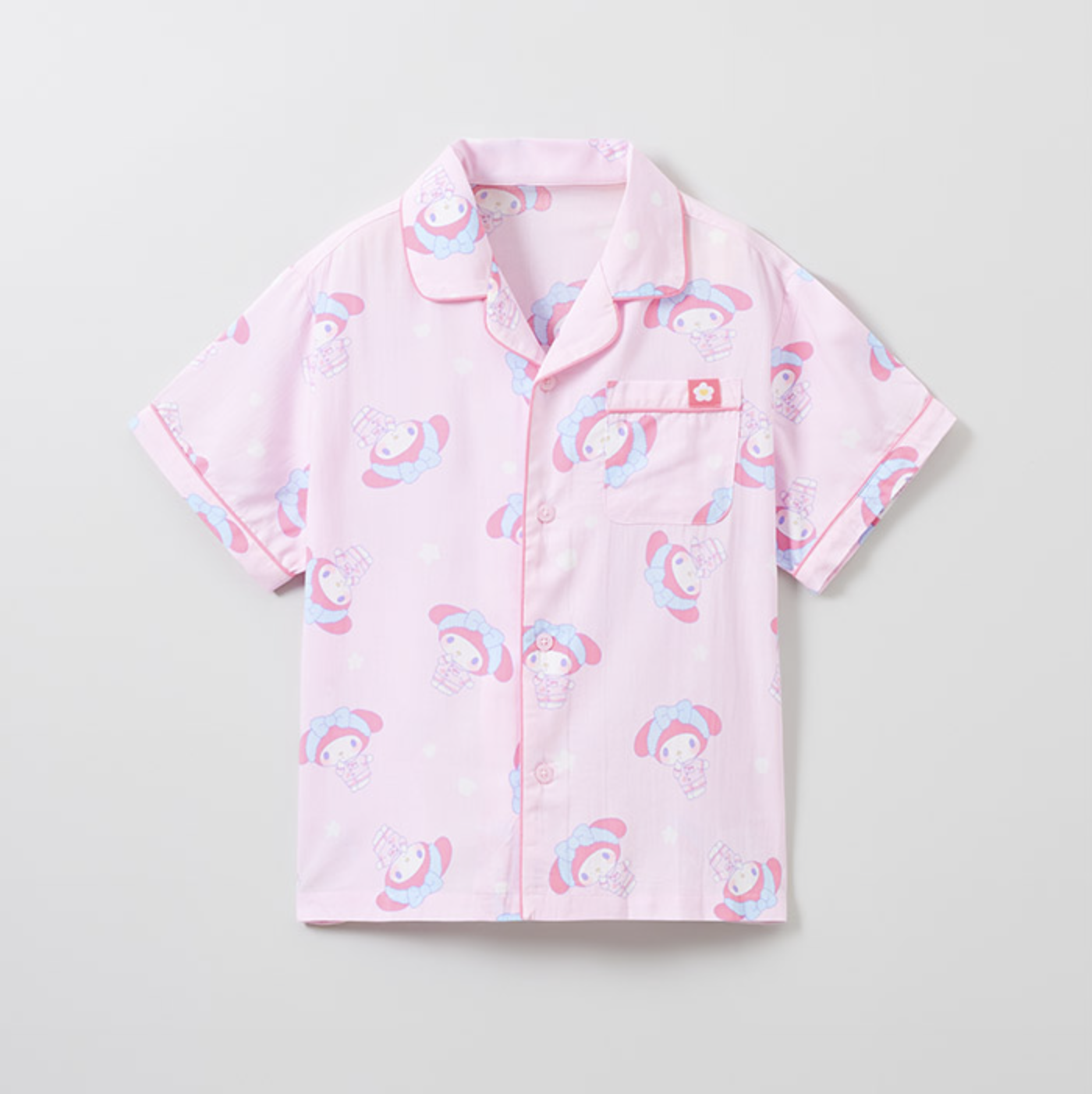 韓國🇰🇷 正版 三麗鷗系列 美樂蒂印花 薄款短袖睡衣套裝 粉色