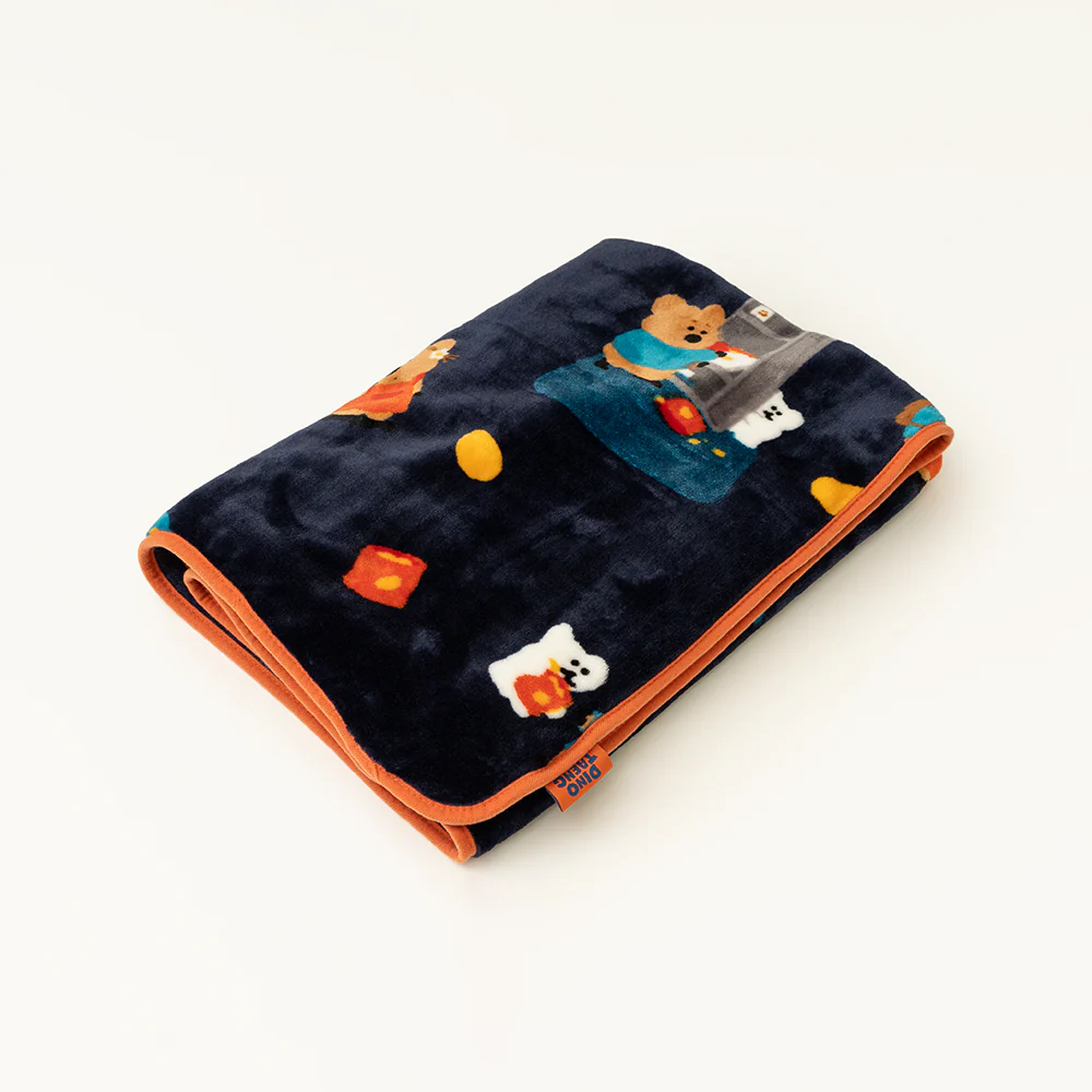 韓國🇰🇷 正版 Dinotaeng文創-Quokka in School Blanket 微笑袋鼠 短尾袋鼠 矮袋鼠 校園趣事毛毯（2款）