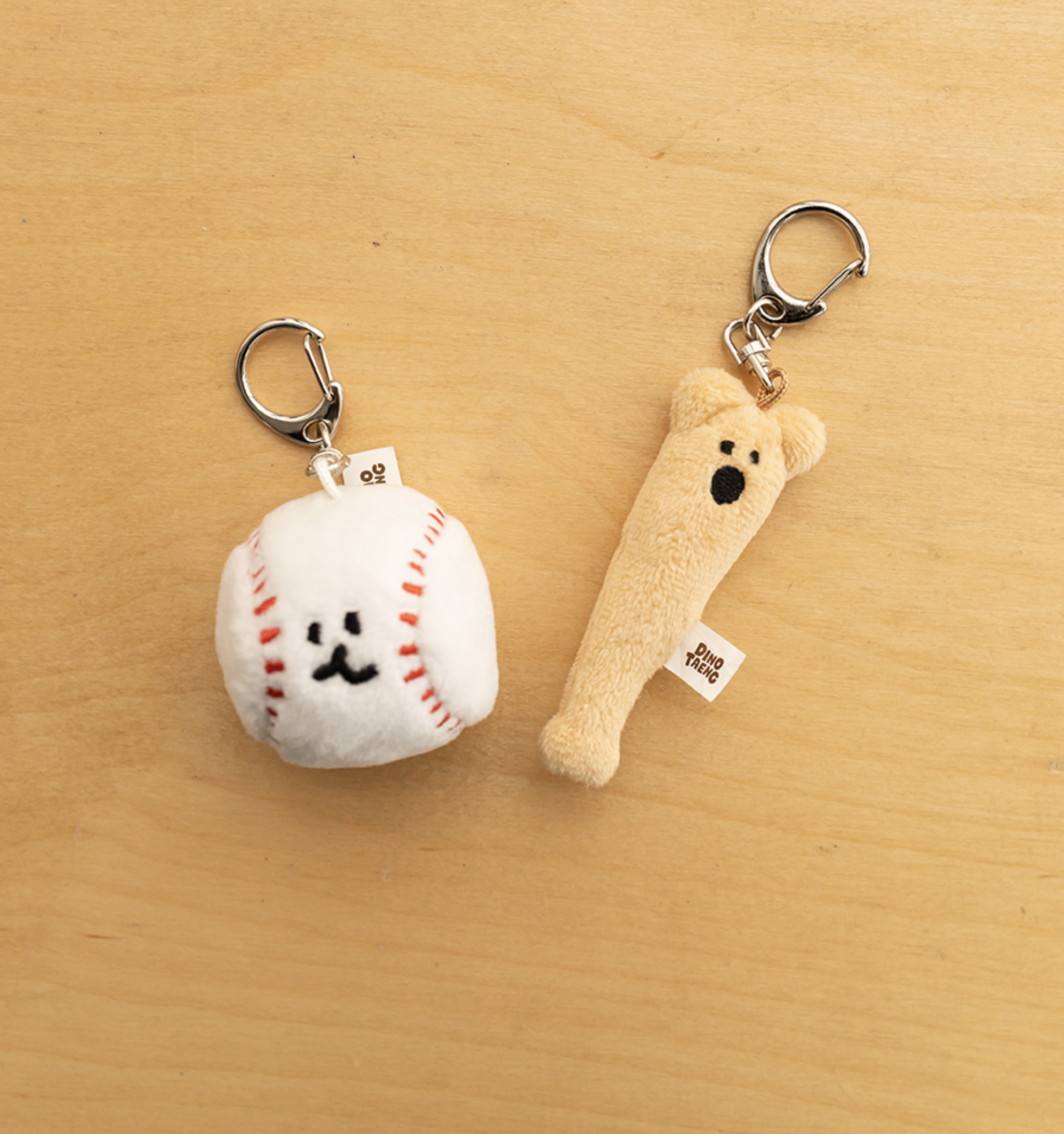 韓國🇰🇷 正版 Dinotaeng 短尾矮袋鼠 文創-Quokka Bat Keyring 微笑袋鼠 短尾袋鼠 矮袋鼠 棉花糖 球棒 鑰匙扣吊飾