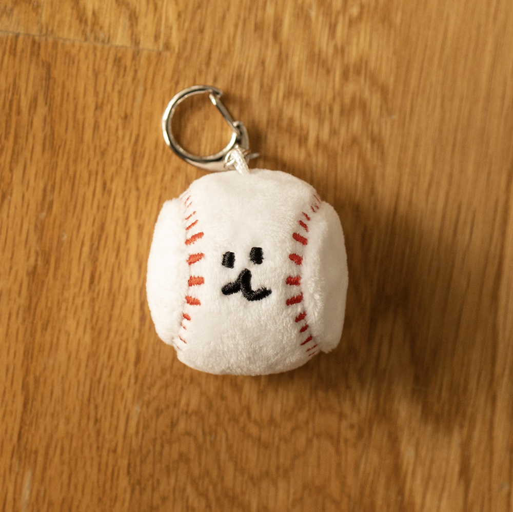 韓國🇰🇷 正版 Dinotaeng 短尾矮袋鼠 文創-BOBO Baseball Keyring 微笑袋鼠 短尾袋鼠 矮袋鼠 棉花糖 鑰匙扣吊飾