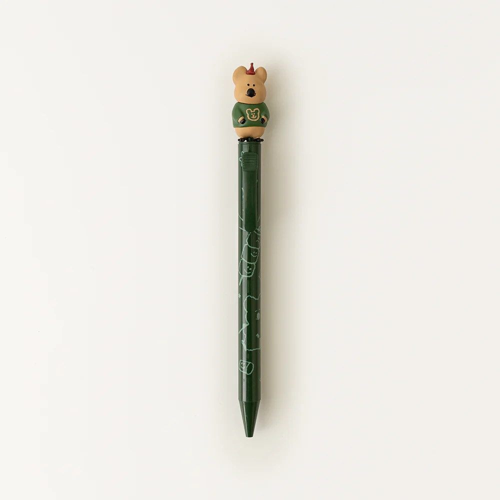 韓國🇰🇷 正版 Dinotaeng文創-Quokka in School Figure Pen 微笑袋鼠 短尾袋鼠 矮袋鼠 立體角色原子筆（5款）