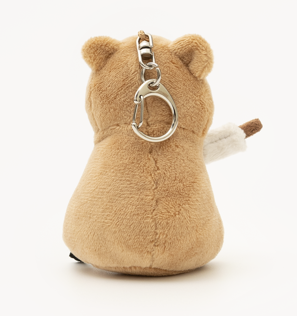 韓國🇰🇷 正版 Dinotaeng文創-S'more Quokka Plush Doll Keyring 微笑袋鼠 短尾袋鼠 矮袋鼠 棉花糖 鑰匙扣吊飾