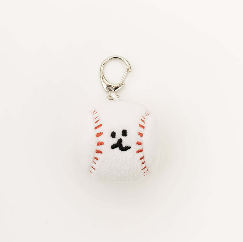 韓國🇰🇷 正版 Dinotaeng 短尾矮袋鼠 文創-BOBO Baseball Keyring 微笑袋鼠 短尾袋鼠 矮袋鼠 棉花糖 鑰匙扣吊飾