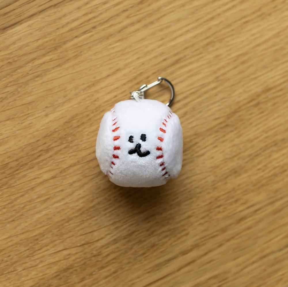 韓國🇰🇷 正版 Dinotaeng 短尾矮袋鼠 文創-BOBO Baseball Keyring 微笑袋鼠 短尾袋鼠 矮袋鼠 棉花糖 鑰匙扣吊飾