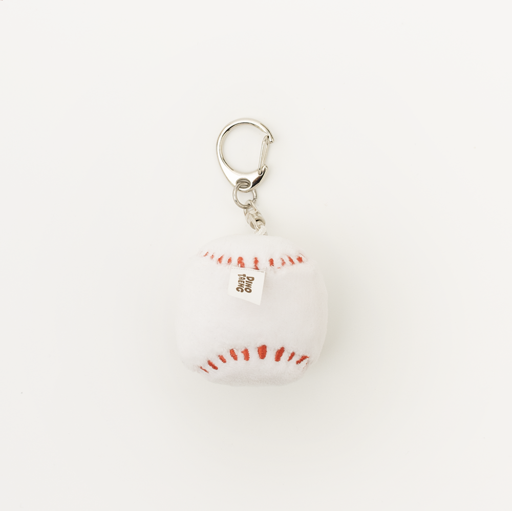 韓國🇰🇷 正版 Dinotaeng 短尾矮袋鼠 文創-BOBO Baseball Keyring 微笑袋鼠 短尾袋鼠 矮袋鼠 棉花糖 鑰匙扣吊飾