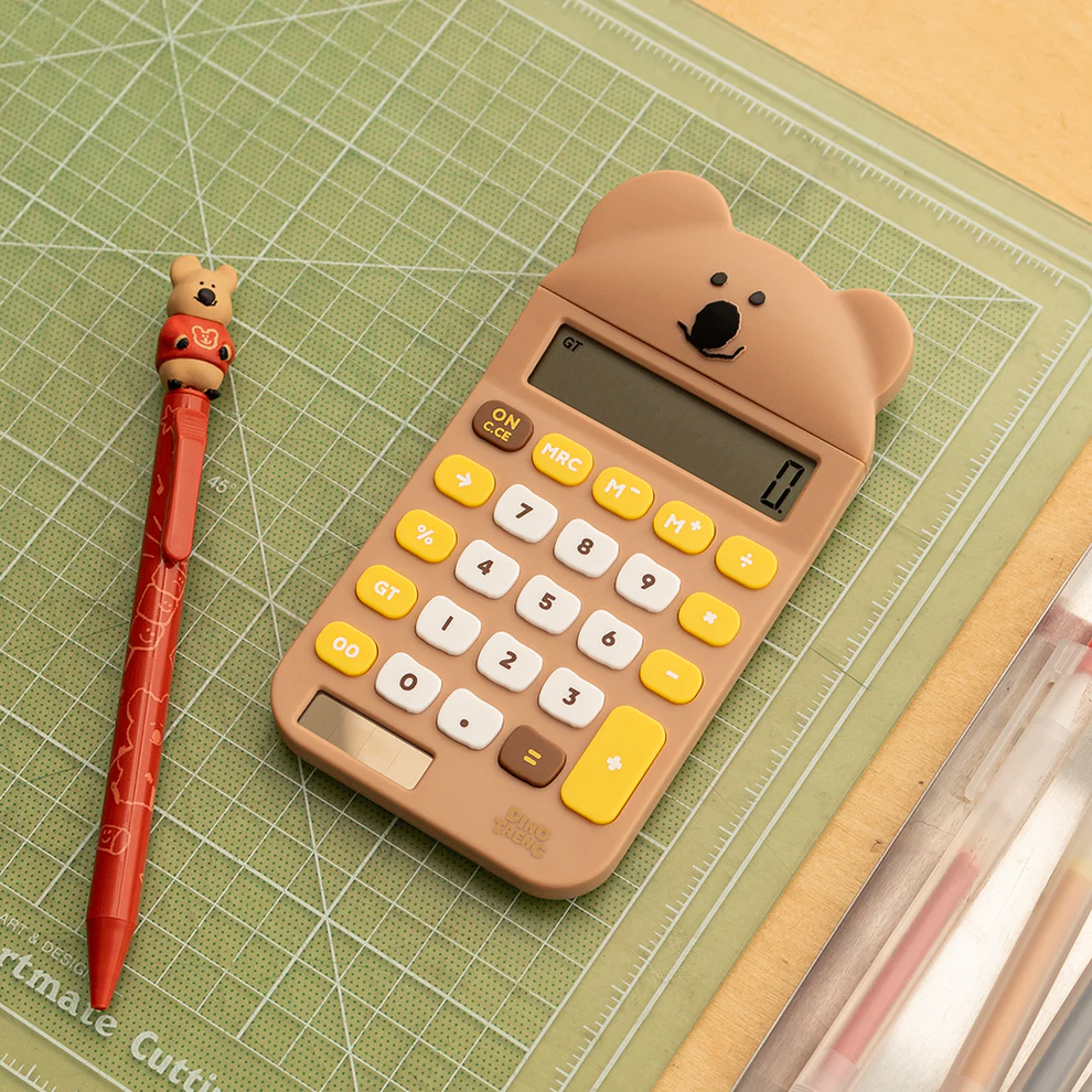 韓國🇰🇷 正版 Dinotaeng文創-Quokka & BOBO Calculator 微笑袋鼠 短尾袋鼠 矮袋鼠 棉花糖 造型計算機（2款）