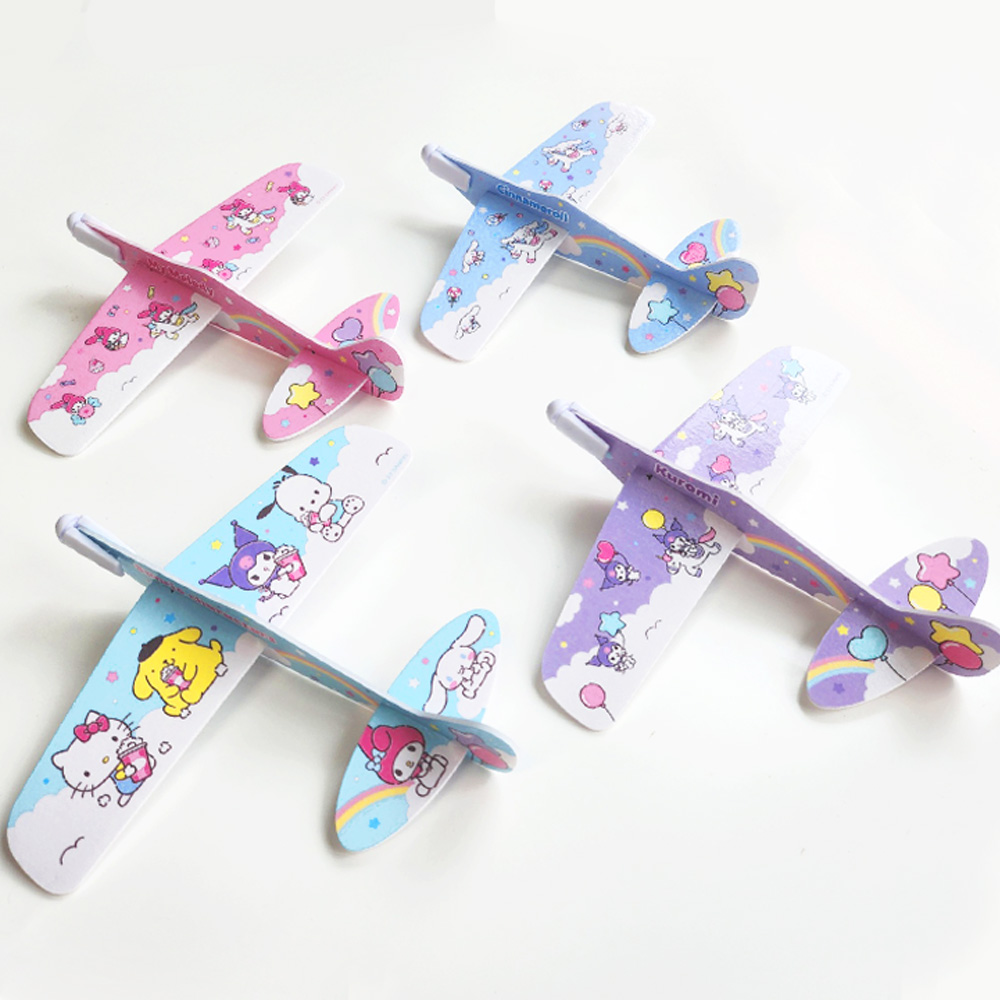 韓國🇰🇷 正版 三麗鷗 角色飛機  免裁剪飛機 兒童手工製作 DIY材料包