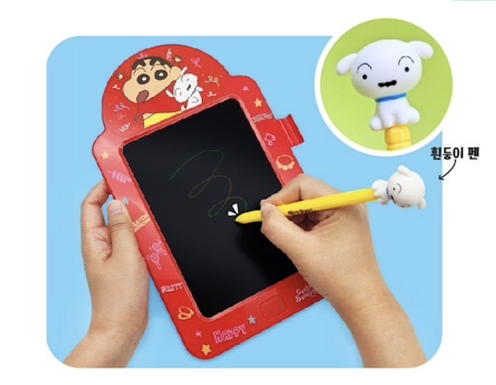 ❗蠟筆小新❗韓國正品 卡通液晶手寫板 彩色兒童寫字板 家用小黑板 可擦寫涂鴉畫板