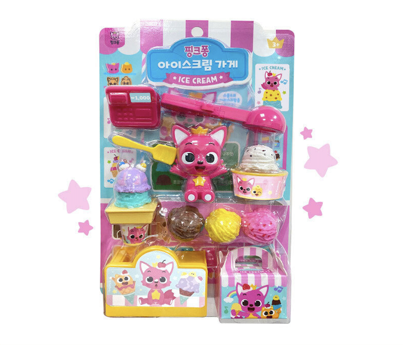 韓國🇰🇷 正版  pinkfong 碰碰狐 babyshark 鯊魚寶寶 雪糕店套裝