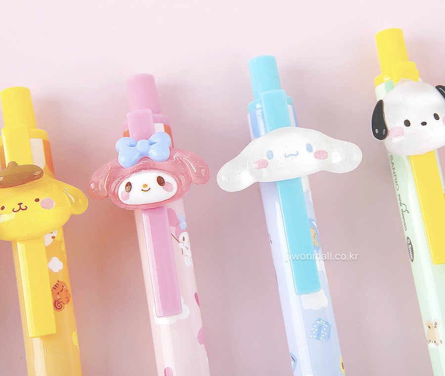 韓國🇰🇷 正版 三麗鷗 Hello Kitty 帕恰狗 大耳狗 布丁狗 酷洛米 美樂蒂 中性筆 可愛造型卡通筆 0.5mm中性筆