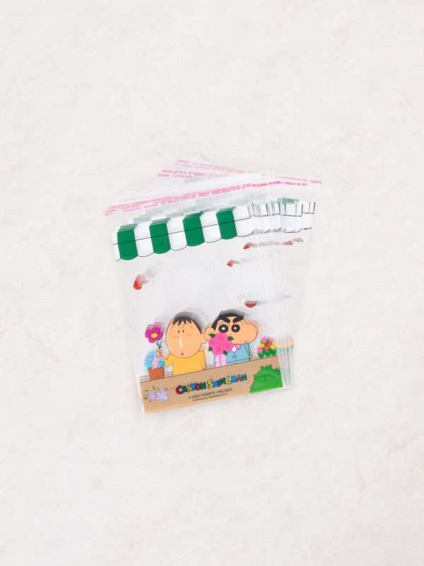 🇰🇷韓國大創 Daiso 正版 蠟筆小新 OPP 自黏袋 平口袋 透明包裝袋 包裝材料 卡通自黏袋 卡通包裝袋