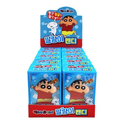 韓國🇰🇷 正版 蠟筆小新立體收納盒 附贈喉糖