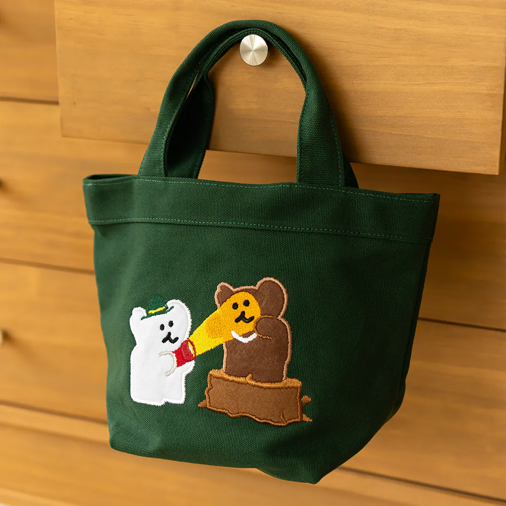 韓國🇰🇷 正版 Dinotaeng 短尾矮袋鼠 文創-BOBO in the Woods Canvas Bag 微笑袋鼠 短尾袋鼠 矮袋鼠 BOBO熊 帆布袋