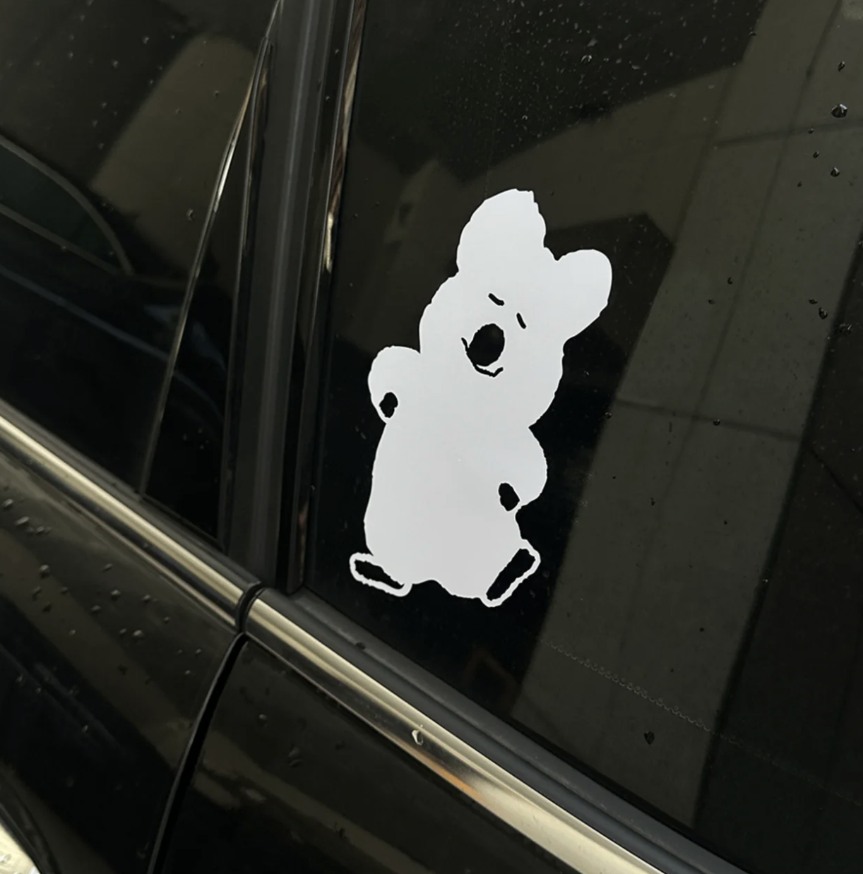 韓國🇰🇷 正版 Dinotaeng 短尾矮袋鼠 文創-HAPPY QUOKKA WINDOW STICKER 汽車窗戶貼紙