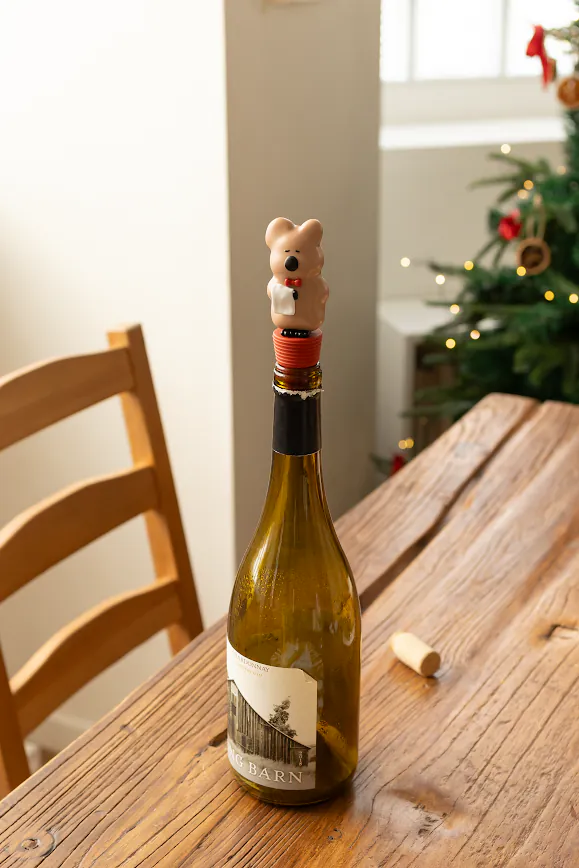 韓國🇰🇷 正版 Dinotaeng 短尾矮袋鼠 文創-QUOKKA Wine Stopper 酒瓶塞 