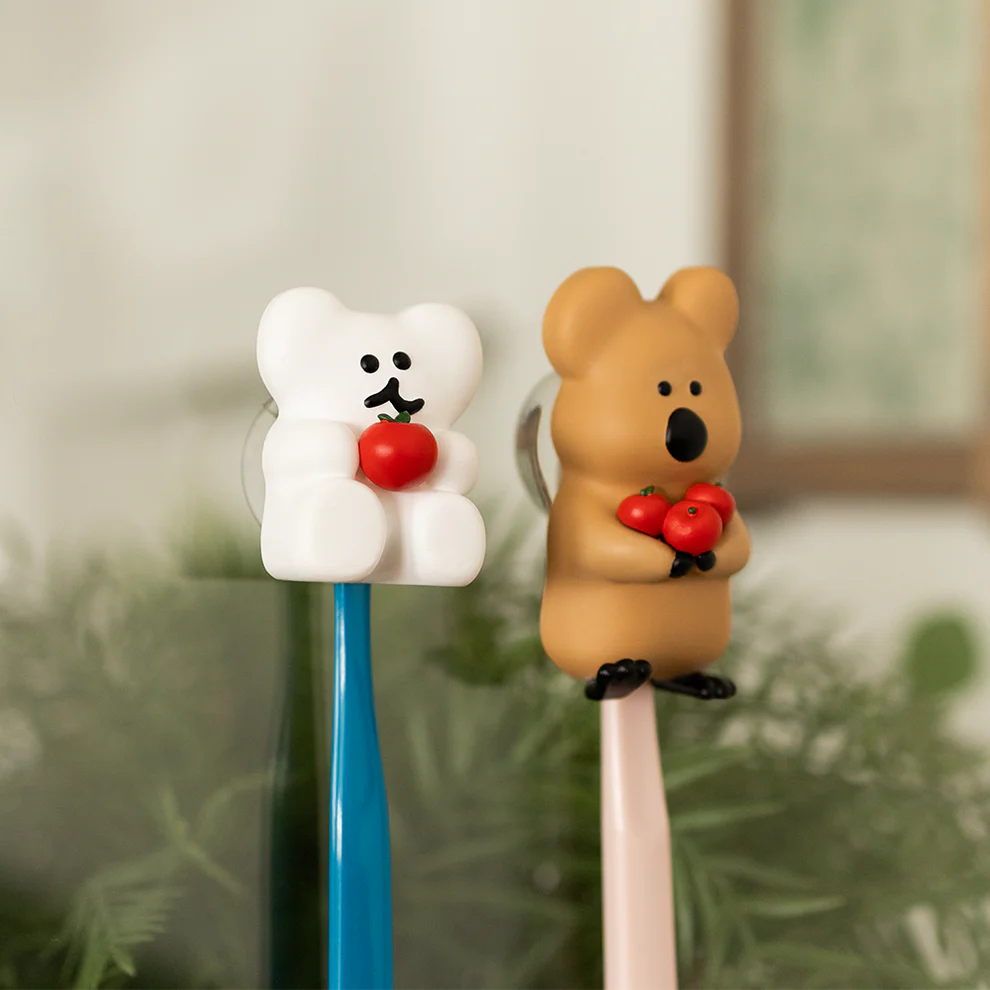 韓國🇰🇷 正版 Dinotaeng 短尾矮袋鼠 文創-Apple Apple Toothbrush Holder 牙刷套（2款）