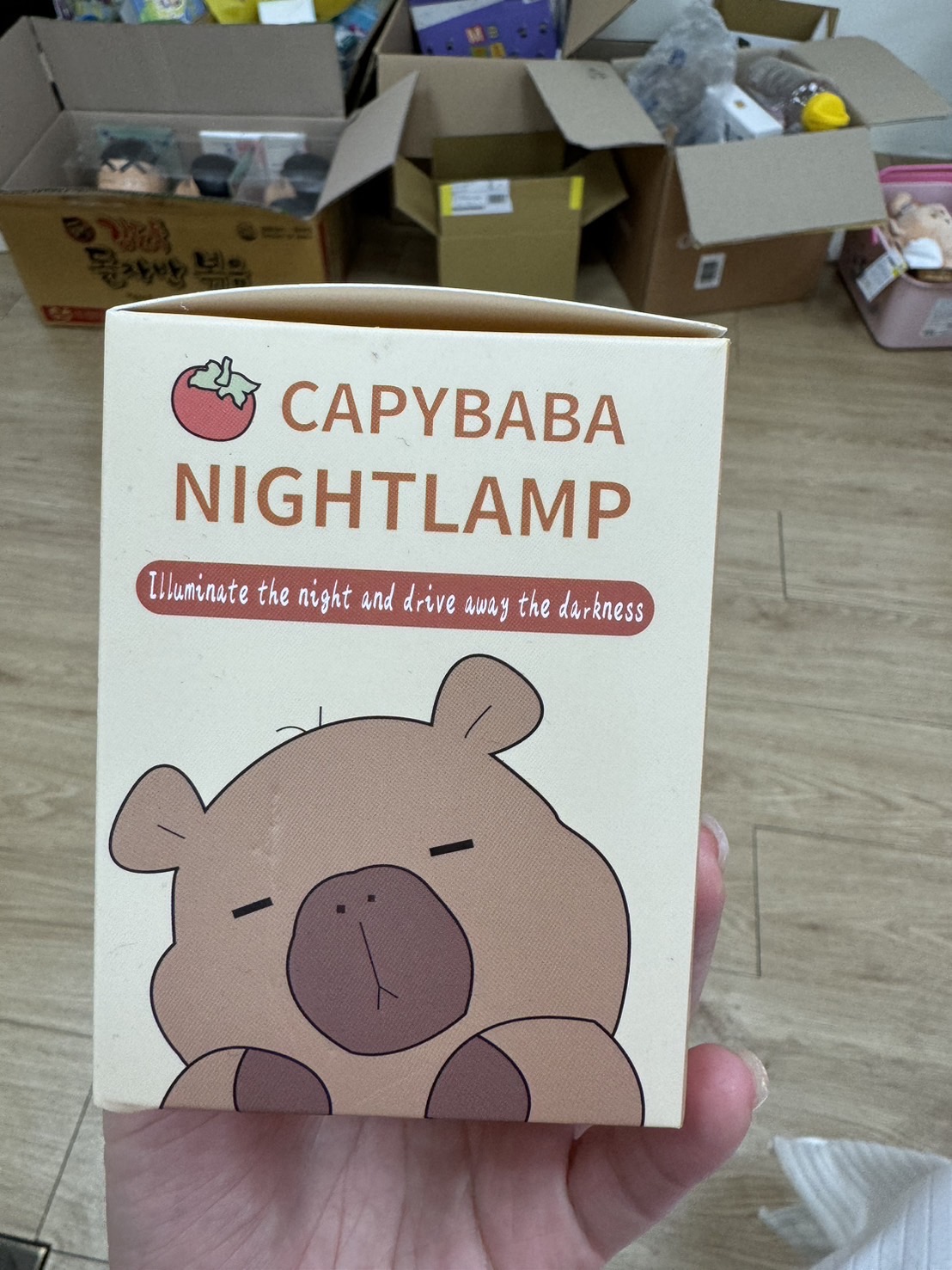 韓國 🇰🇷 正版 CAPYBARA 水豚 創意夜燈 拍拍燈